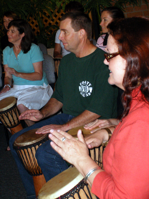 Department of Employment and Training Queensland Human Relations Strategy and Performance Change Development Team Building interactive drumming